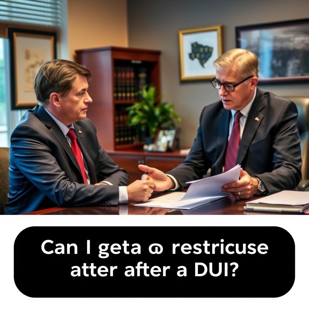 Can I get a restricted license after a DUI in Falls Church