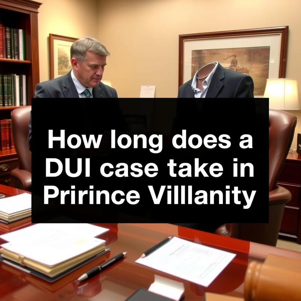 How long does a DUI case take in Prince William County
